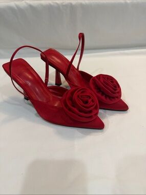 MOTF Red Rose Slingback Heels